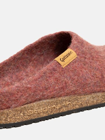 Stegmann Clogs 'RE Filz' in Rot: Vorderseite