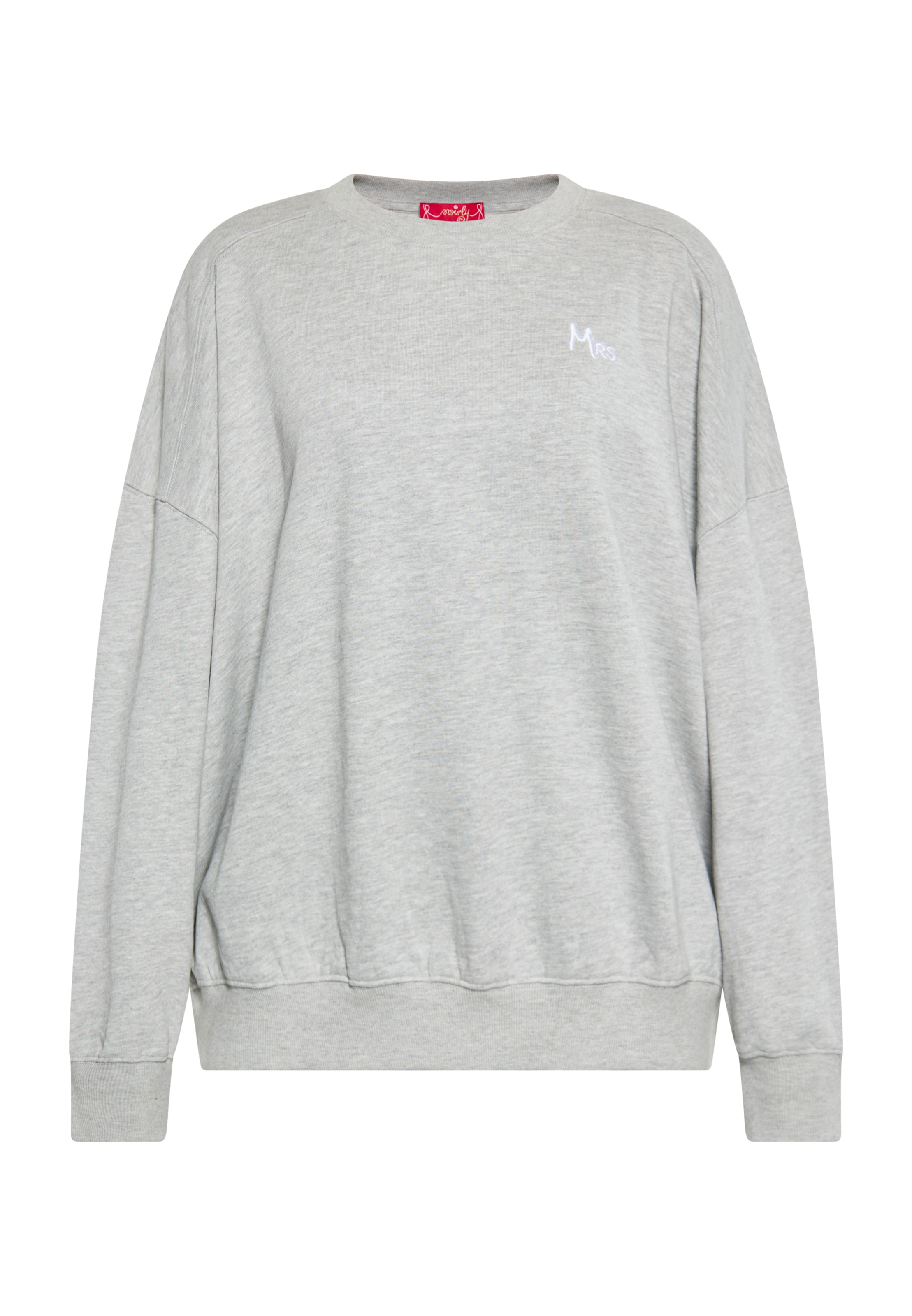 swirly Суичър в сиво: отпред