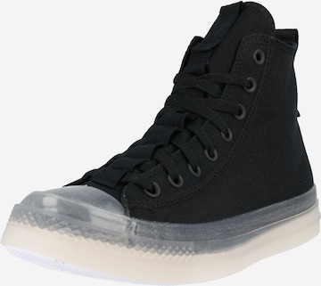 CONVERSE - Zapatillas deportivas altas en negro: frente