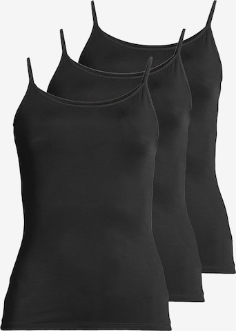 Nina von C. Unterhemd 'Pure' in Schwarz: Vorderseite