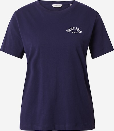 GANT T-shirt en bleu marine / blanc, Vue avec produit