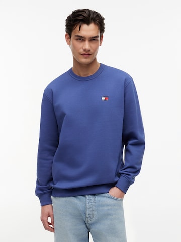 zils Tommy Jeans Sportisks džemperis: no priekšpuses