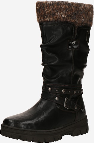 Bottes MUSTANG en noir : devant