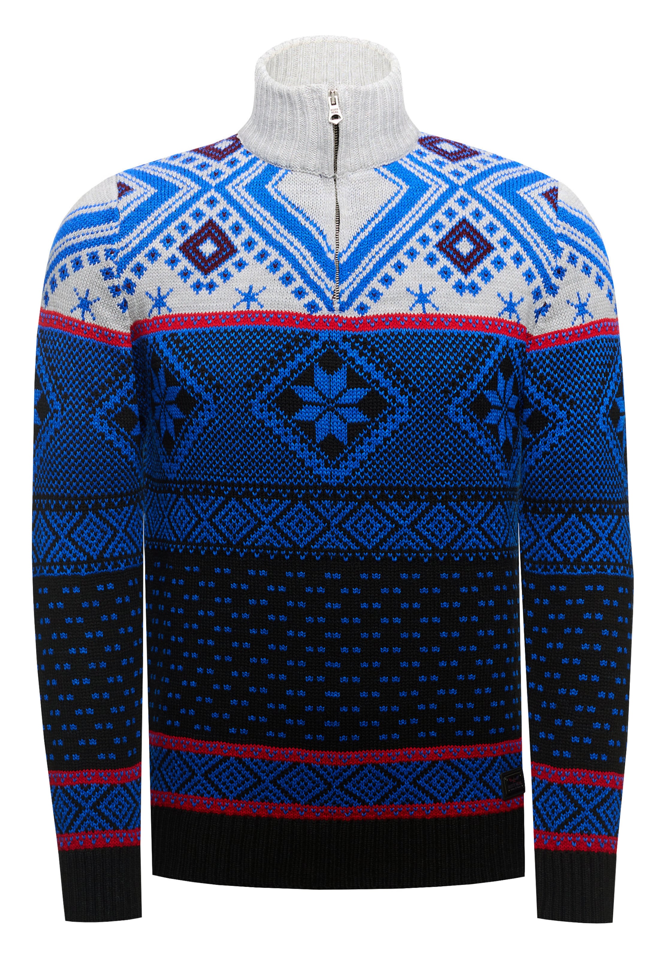 Rusty Neal Pullover in Blau: Vorderseite