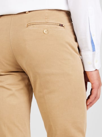Tommy Hilfiger Tailored Slimfit Chino hlače 'HAMPTON' | rjava barva
