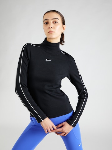 Tricou de la Nike Sportswear pe negru: față