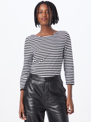 comma casual identity Shirt in Schwarz: Vorderseite