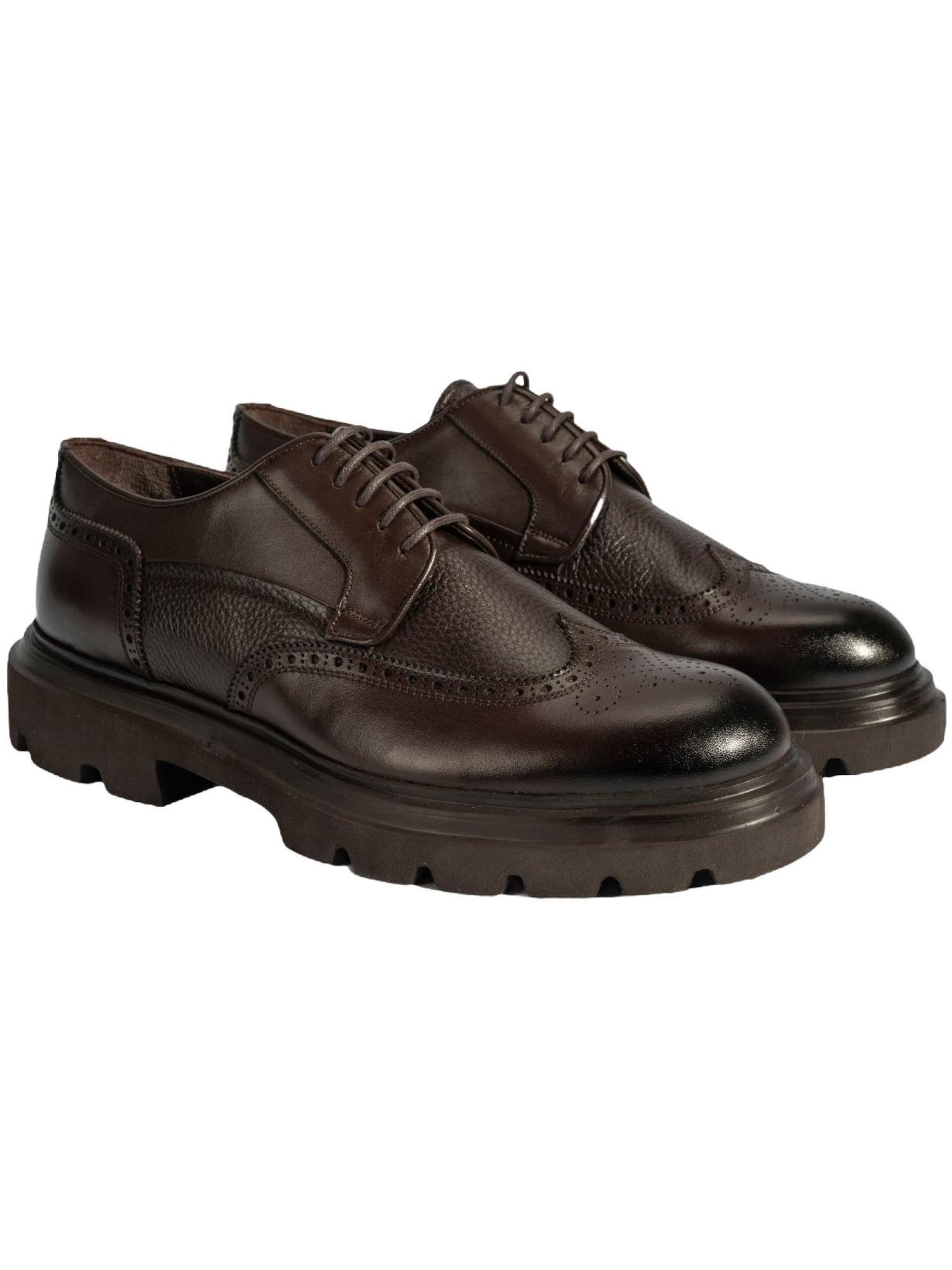 Desa Veterschoen 'Schnürschuhe' in Bruin: voorkant