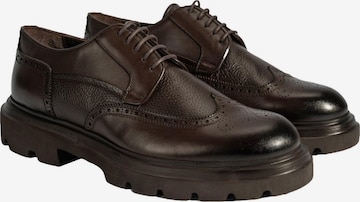 Desa Veterschoen 'Schnürschuhe' in Bruin: voorkant