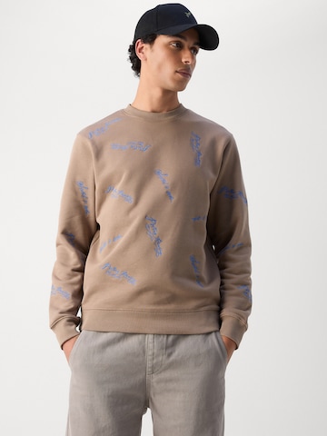 SCOTCH & SODA Sweatshirt i brun