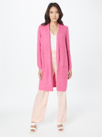 ONLY Плетена жилетка 'Jade' в розово: отпред