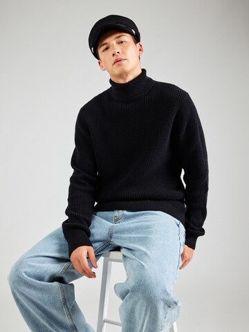 JACK & JONES Sweter 'JPRCCVIGGO' w kolorze czarny: przód