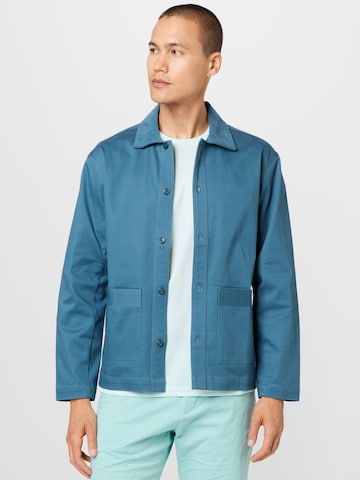 ABOUT YOU x Alvaro Soler Between-Season Jacket 'Tammo' in Blue: front