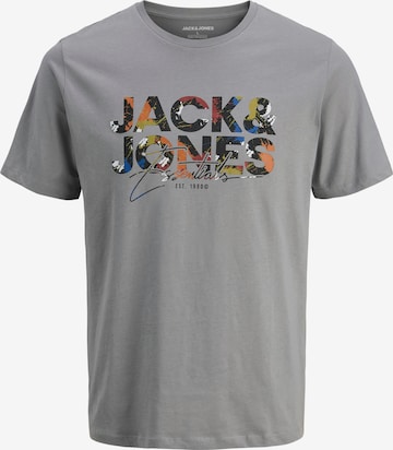 JACK & JONES T-Shirt 'JJGeplas' in Grau: Vorderseite