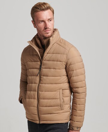 Superdry Winterjas in Bruin: voorkant