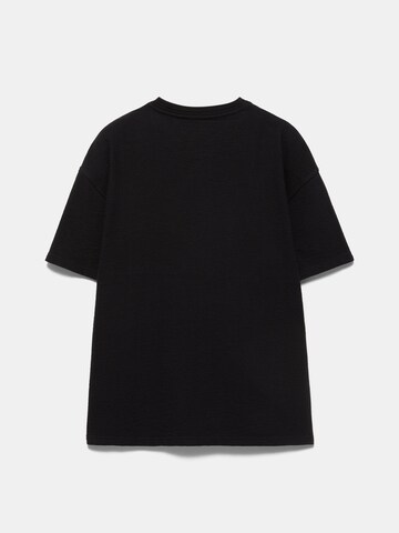Pull&Bear Koszulka w kolorze czarny