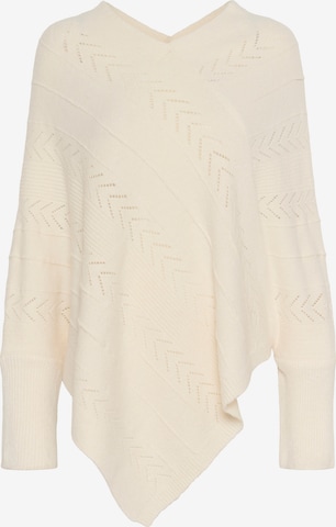 Cape 'Holiday' Cream en beige : devant