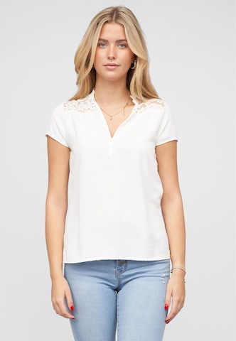 Camicia da donna di Cloud5ive in bianco: frontale