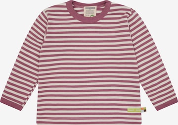 loud + proud Shirt in Lila: Vorderseite