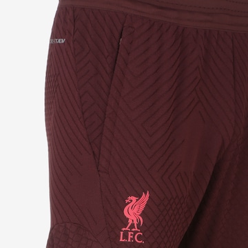 NIKE Skinny Workout Pants 'FC Liverpool' in Red