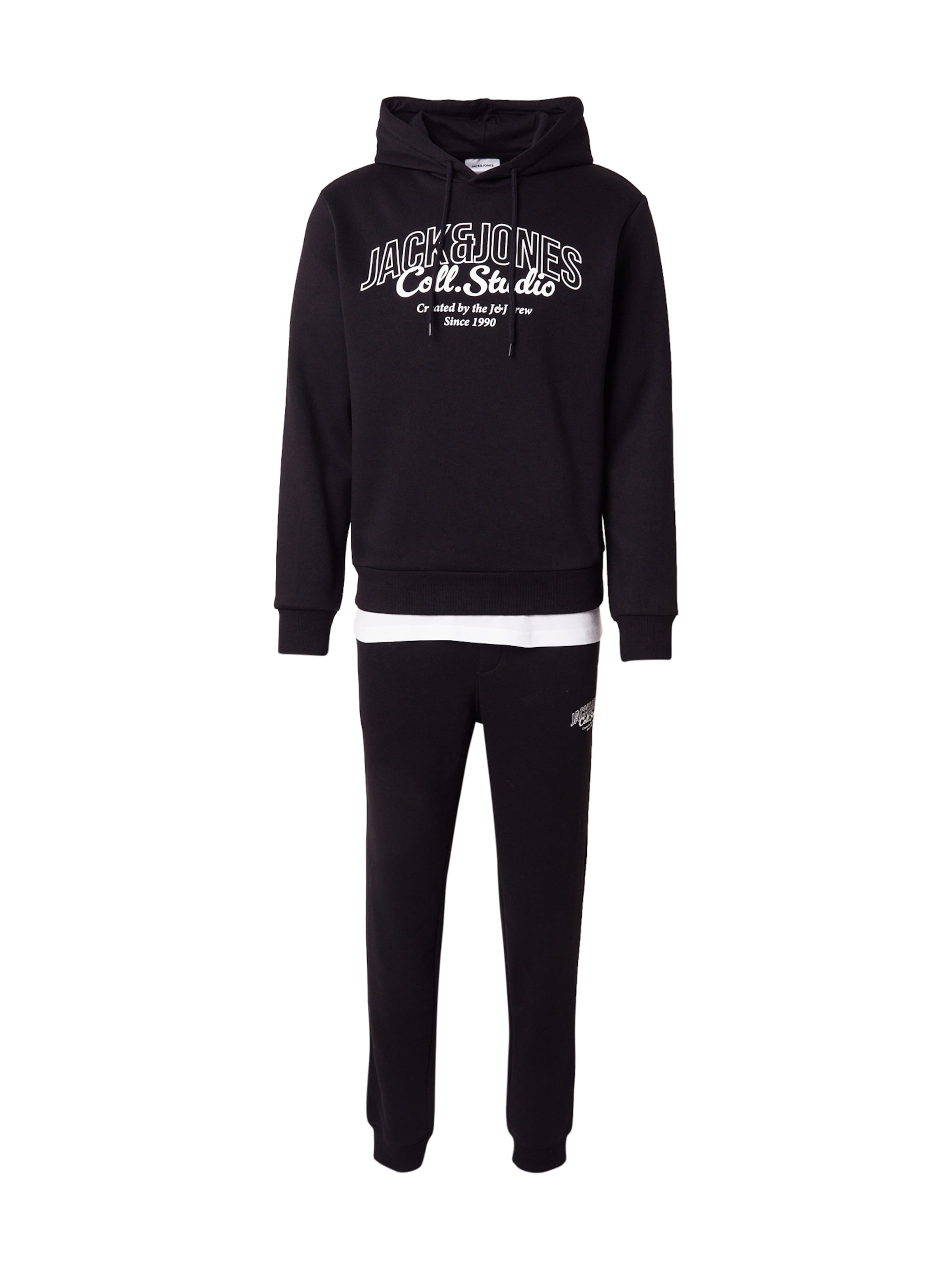 JACK & JONES Облекло за бягане 'JJMAKOTO' в черно