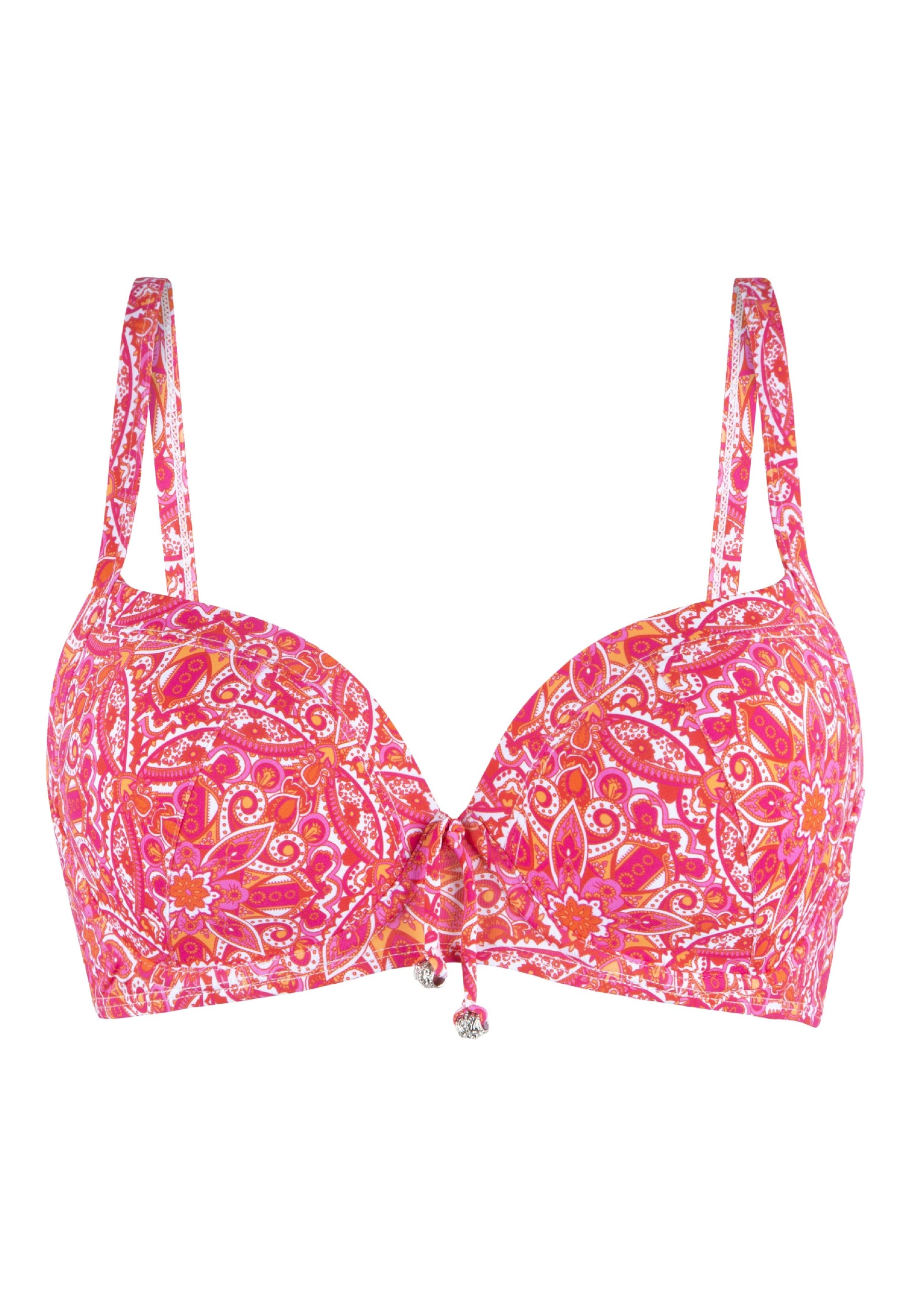 T-shirt Top per bikini di LingaDore in rosa: frontale