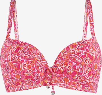 LingaDore - Clásico Top de bikini en rosa: frente