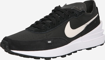 Nike Sportswear Platform trainers 'WAFFLE ONE LTR' in Black: front