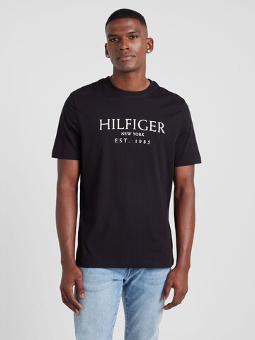 TOMMY HILFIGER Majica | črna barva: sprednja stran