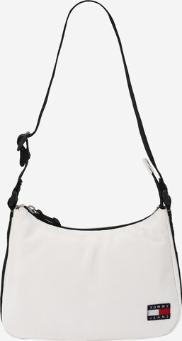 Tommy Jeans Skuldertaske 'Essential Daily' i hvid: forside