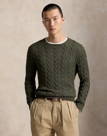 Polo Ralph LaurenRegular Fit Pulover 'DRIVER' - zelena boja: prednji dio