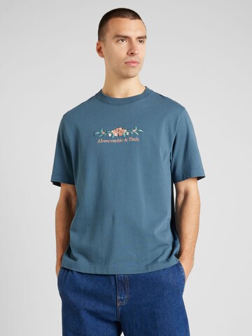 T-Shirt Abercrombie & Fitch en bleu : devant