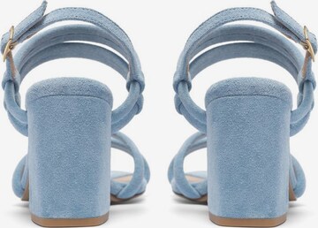 Sandales à lanières 'CHARLENE' Bianco en bleu