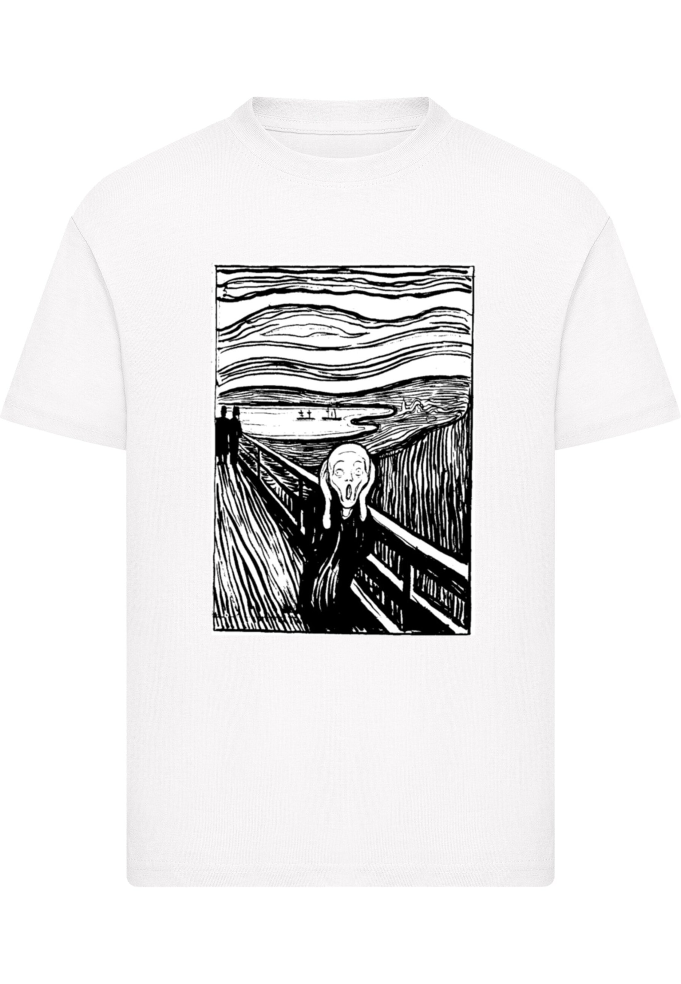 Merchcode Shirt 'Apoh - Munch Lino' in White: front