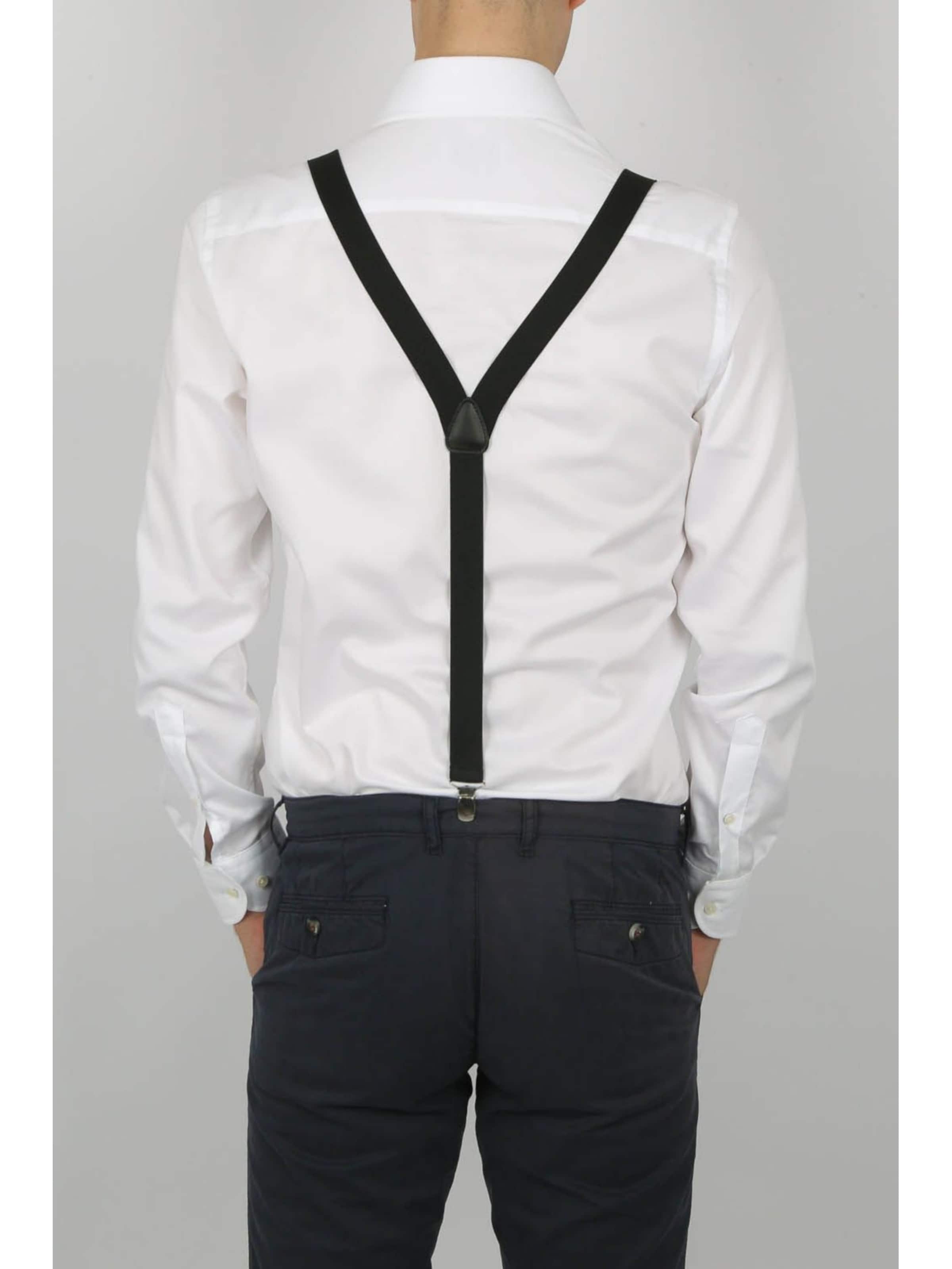 Bretelles de pantalon Profuomo en noir