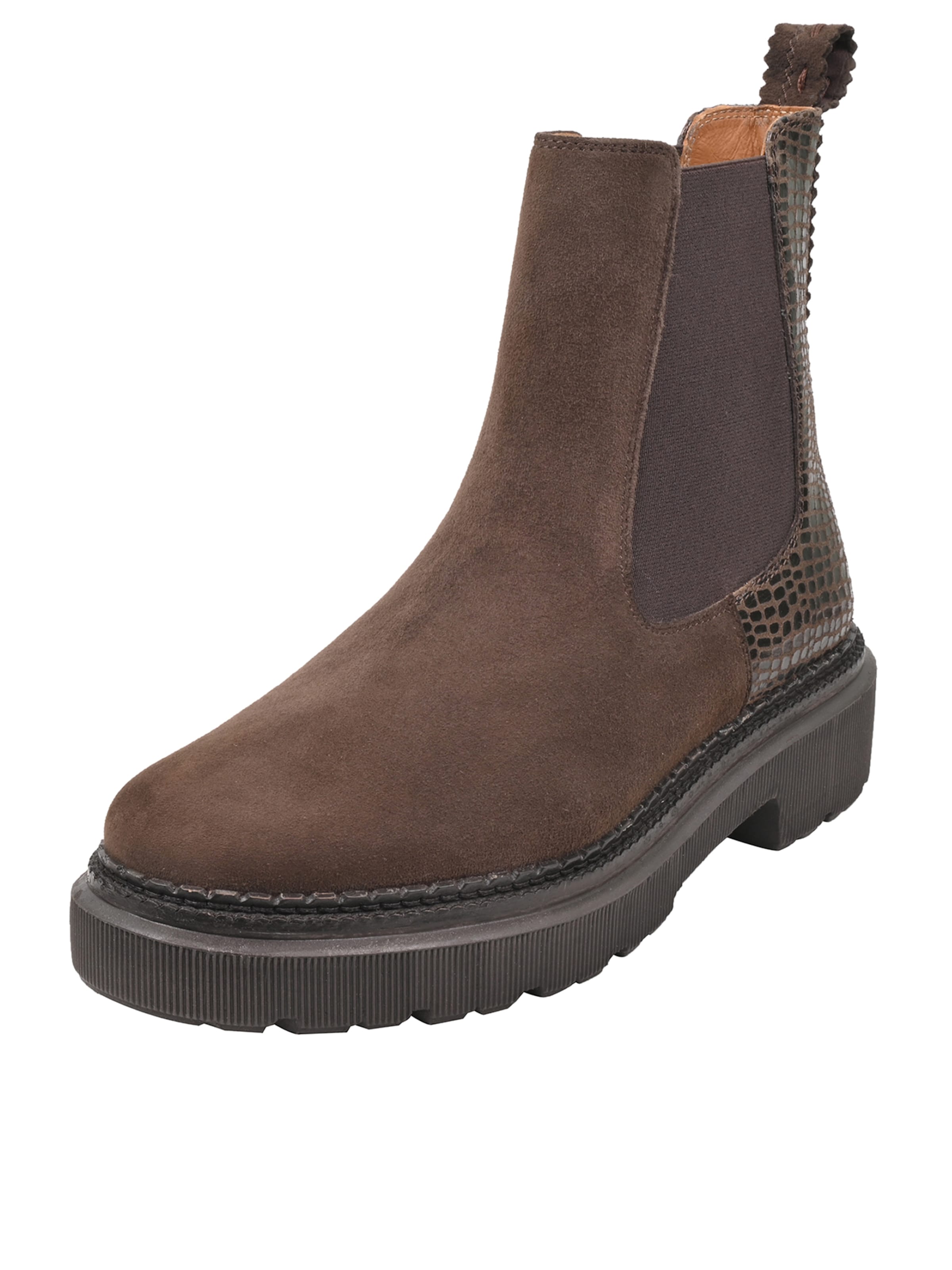 Crickit Chelsea Boot ' URBINO ' in Braun: Vorderseite