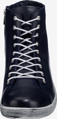 ANDREA CONTI Lace-Up Ankle Boots in Blue