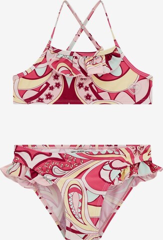 GUESS Bralette Bikini in Pink: front