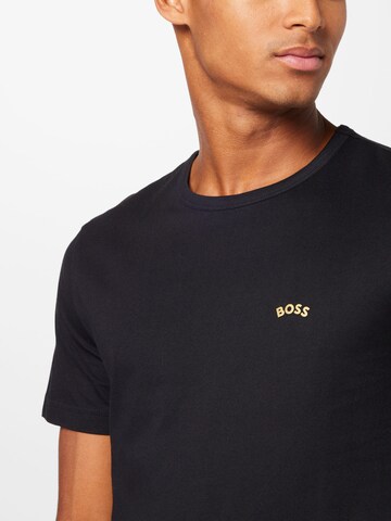 BOSS Shirt 'TEE CURVED' in Black