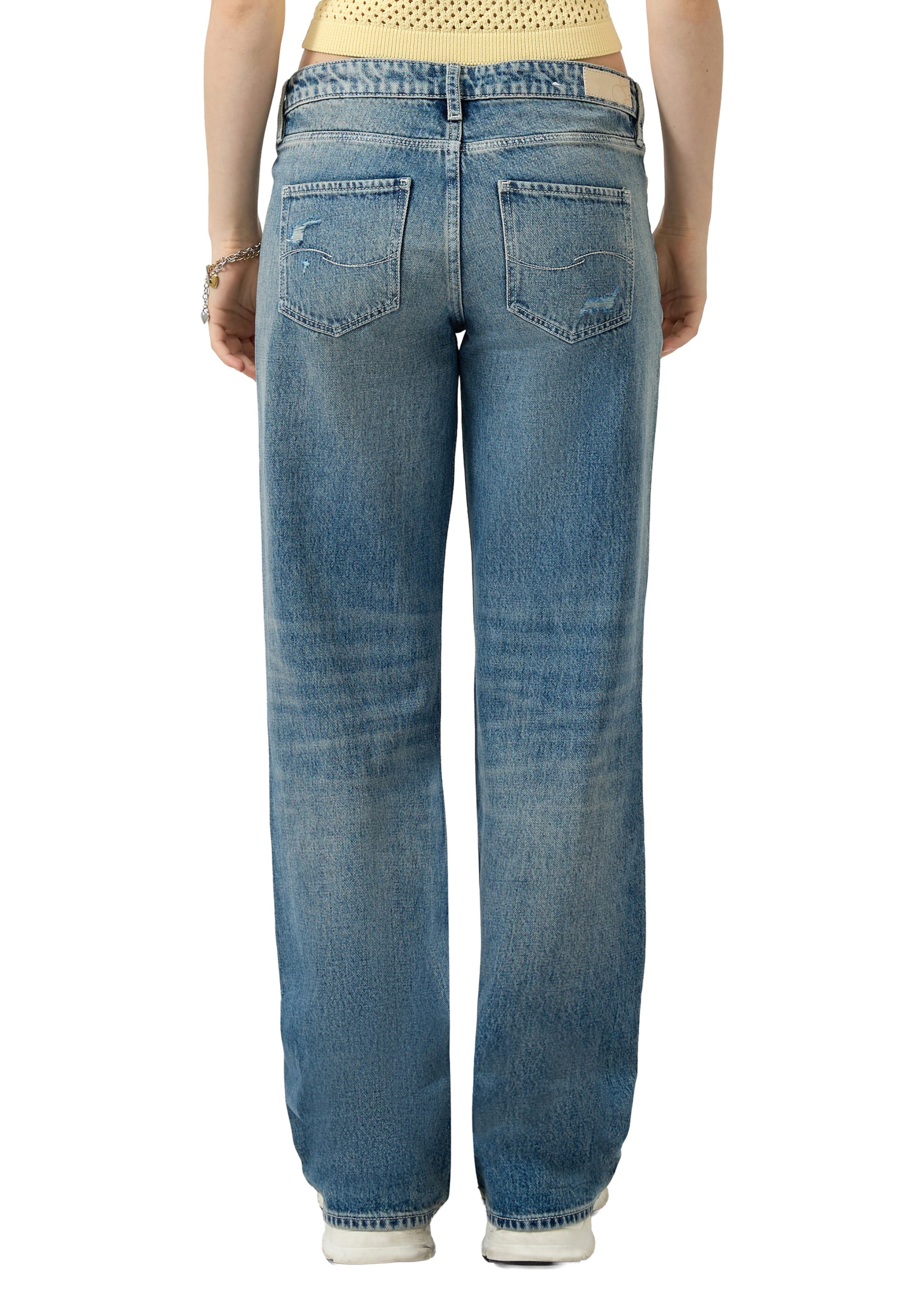 QS Wide leg Jeans 'Catie' in Blue