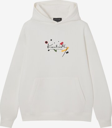 Pull&Bear Sweatshirt in Weiß: predná strana