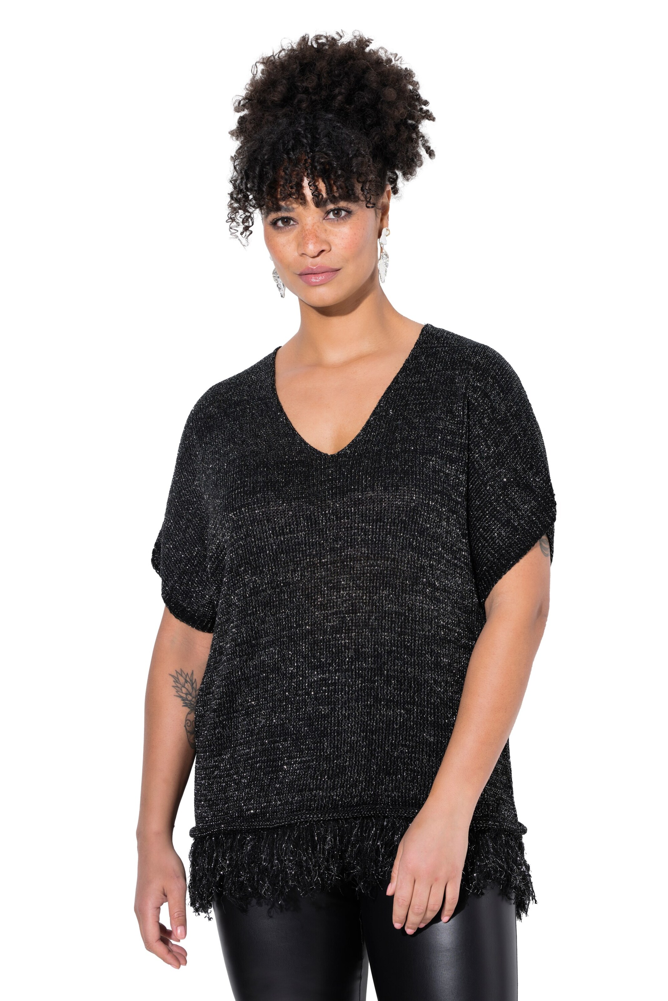 Pull-over MIAMODA en noir : devant