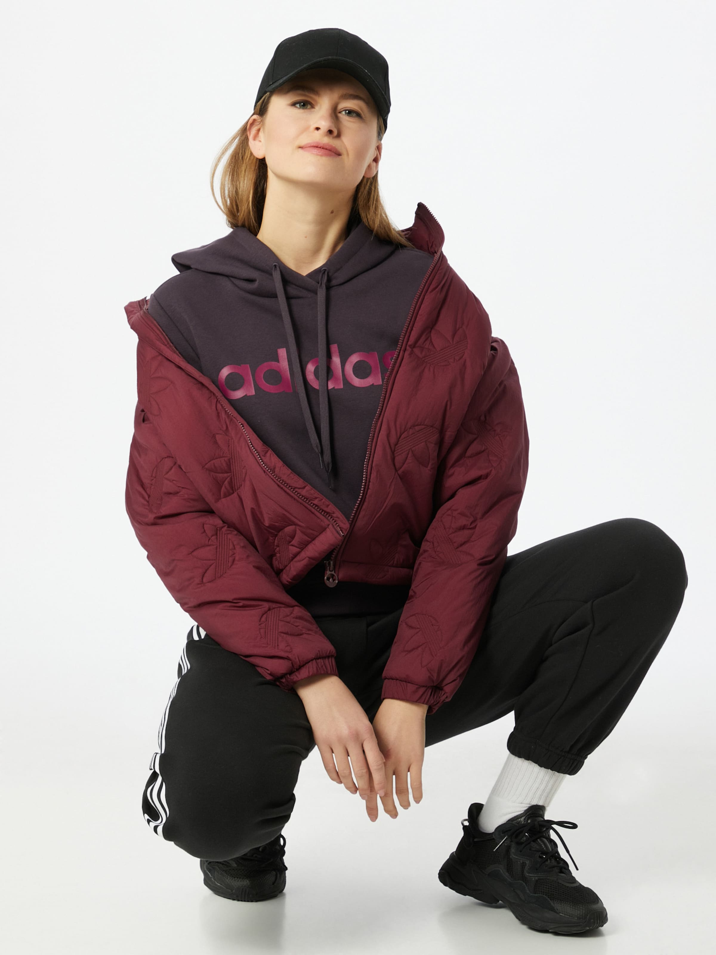ADIDAS PERFORMANCE Sportsweatshirt in Burgunder | ABOUT YOU ADIDAS PERFORMANCE Sportsweatshirt in Burgunder | ABOUT YOU