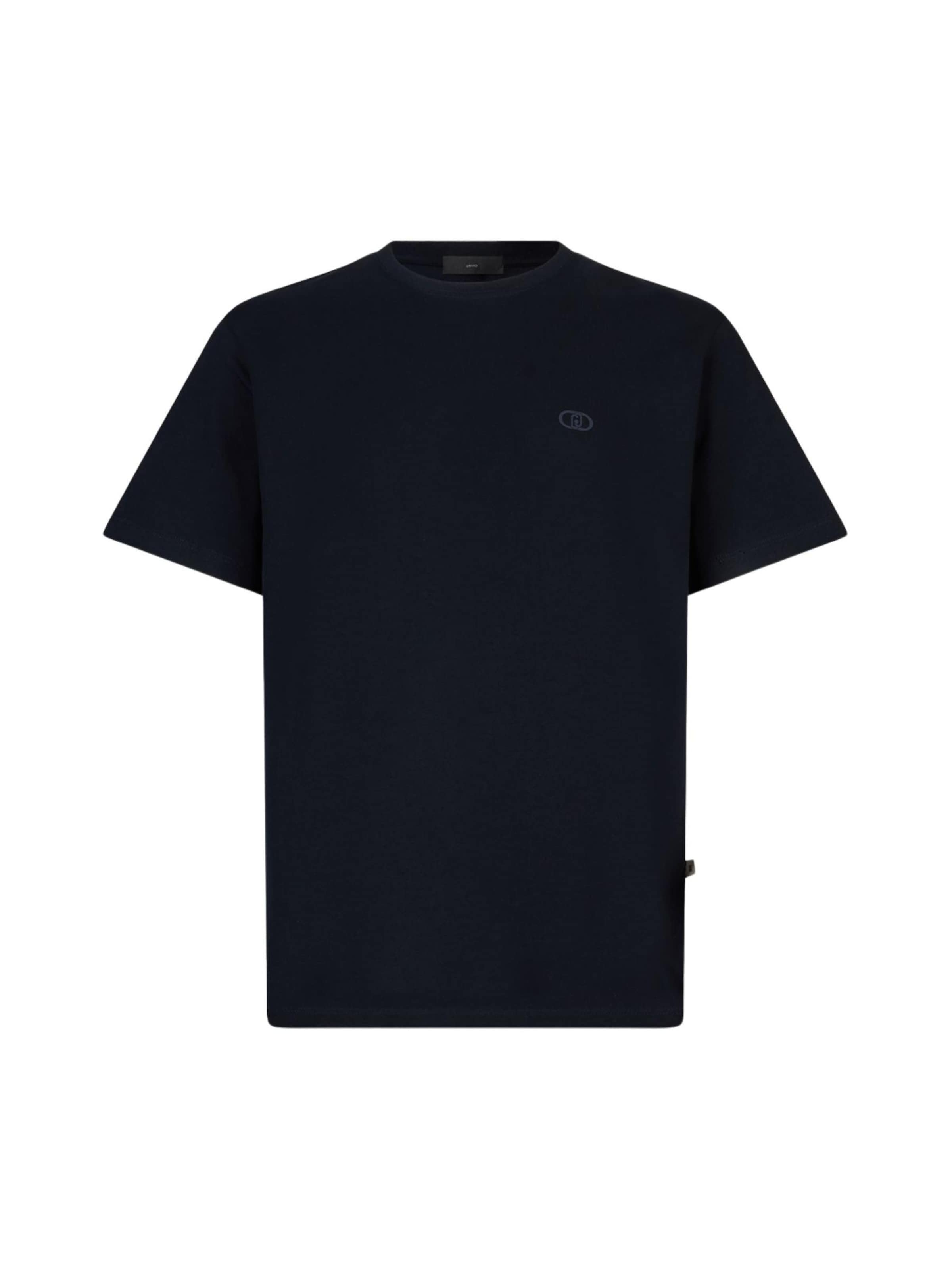 T-Shirt 'LIU JO UOMO T-SHIRT BASICCONTRA T-SHIRT' Liu Jo en bleu : devant
