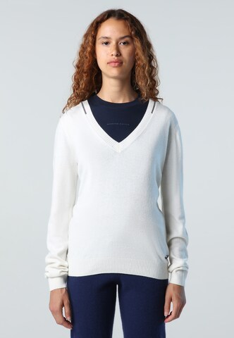 Pull-over North Sails en blanc : devant