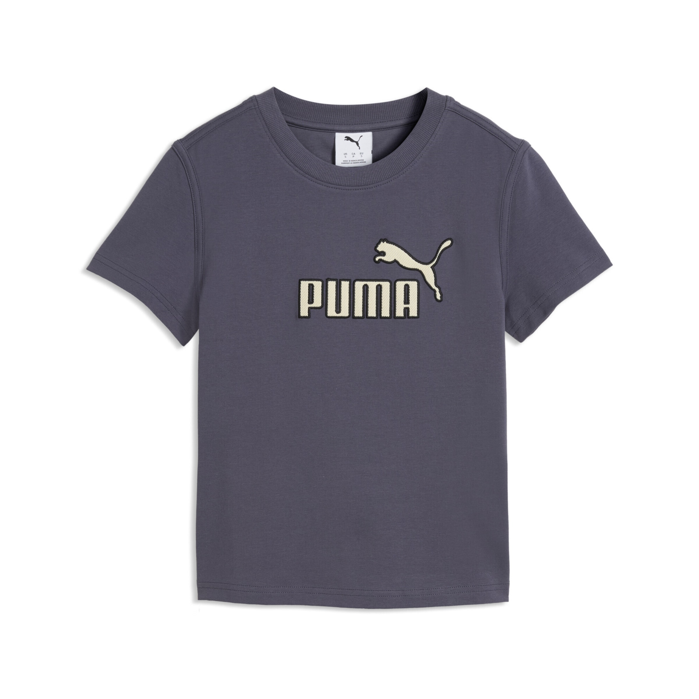 PUMA T-Shirt 'Essentials Elevated No. 1' in Grau: Vorderseite