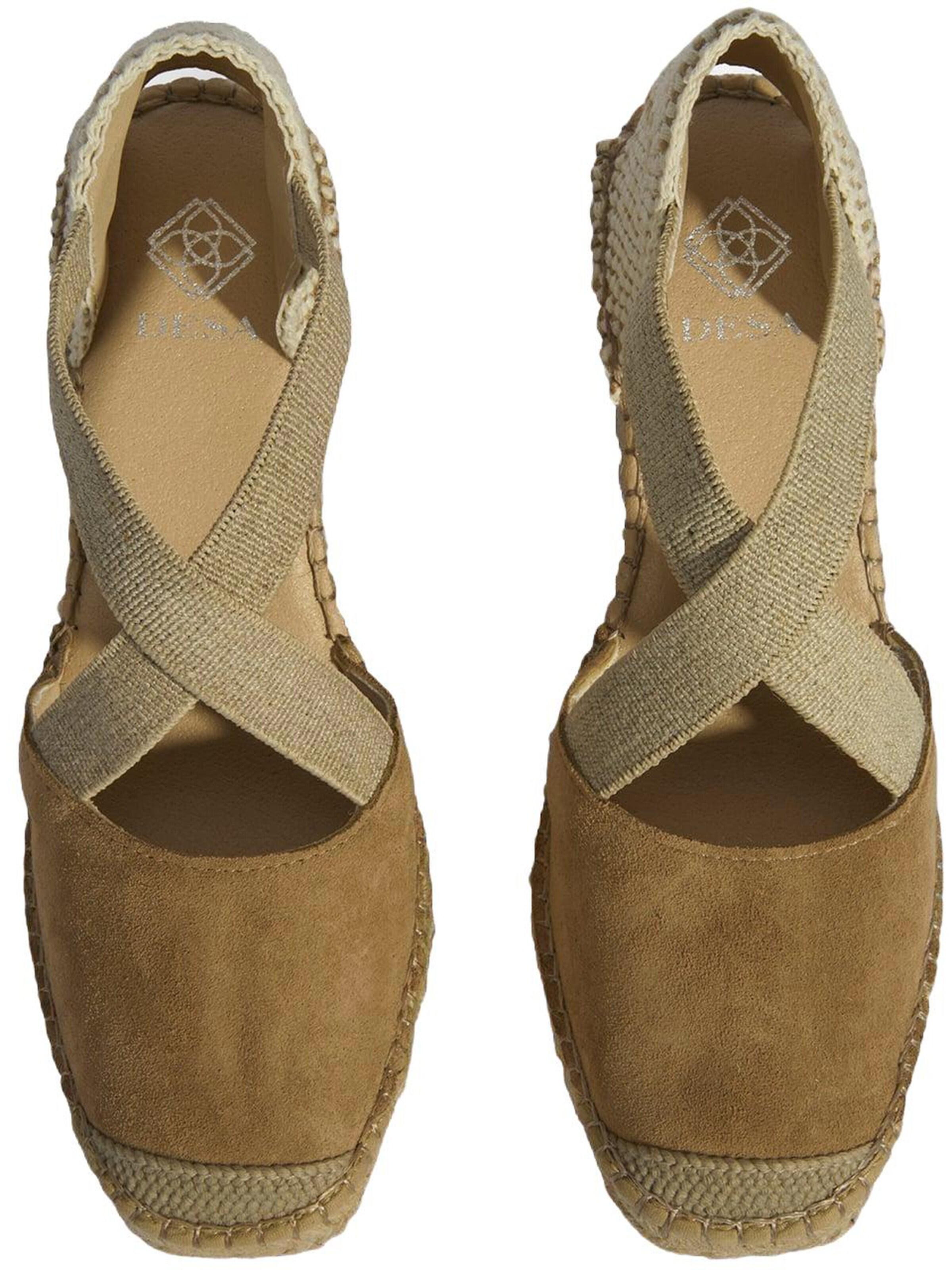 Desa Espadrilles 'Slip-Ons' in Beige