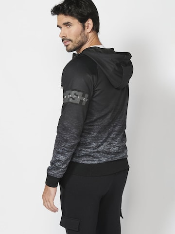 KOROSHI Sweatjacke in Schwarz