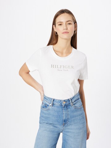 Tricou de la TOMMY HILFIGER pe alb: față