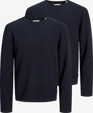 JACK & JONES Sweater 'George' in Blue: front
